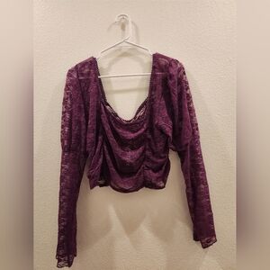 SUGAR THRILLZ LACE TOP PLUS SIZE